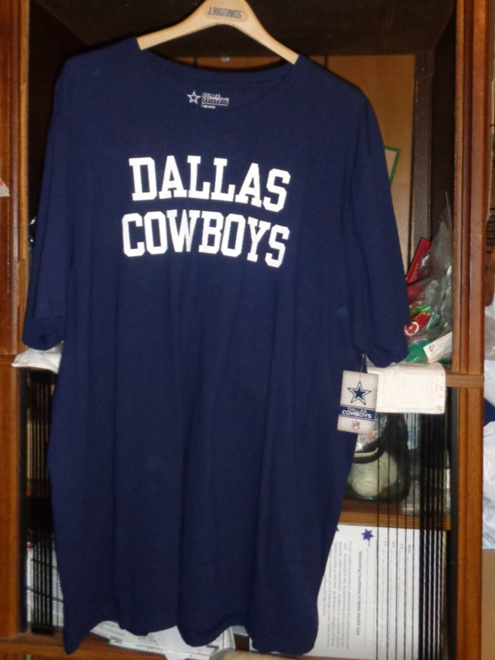 NEW AUTHENTIC DALLAS COWBOYS MEN/WOMEN TEE SHIRT-3X,NAVY BLUE!GIFT IT!100% COTTO